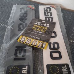 3D gel & 4d number plates