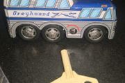 Vintage ASAHI wind up tin toy bus