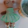 New vintage Angelina ballerina toy in small basket Image 6