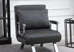 3-in-1 Design Stylish ,5 Adjustable Backrest Angles,durable And Sturdy Suede Single Sofa