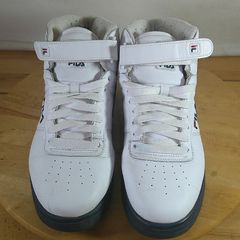 Fila F-13 Men's High Top Sneakers White Navy Red UK 8 Retro 1VF059LX-150