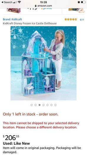 Kids craft frozen castle dollhouse
