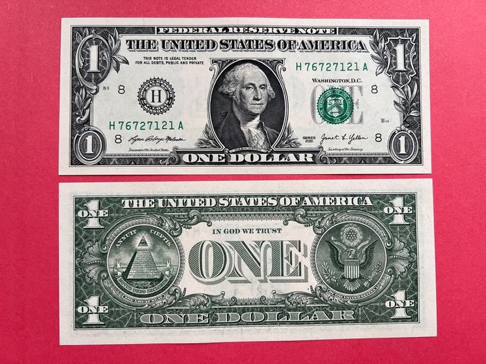 USA  1 Dollar  2021  LETTER  ( H ) St Louis  ( Uncirculated ) .