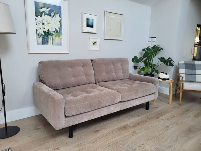 Contemporary Button-Back Sofa