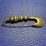 Designer Miglio Safety Pin Silver Brooch Image 3
