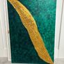 Green textured 3D painting Image 2