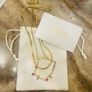 Women gold pleated Guess Necklace Image 5
