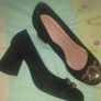 New never worn New look black suede court shoes Image 3