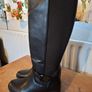 Black Knee High Boots. Size 39 Image 2
