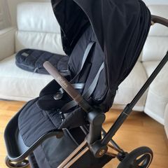Cybex Priam platinum pushchair with footmuffin