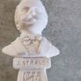 French Beethoven & Strauss Mini-Busts on marble plinth. Image 4