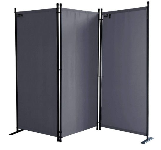 Office Partition Room Divider Wall 71" x 72" Privacy Office Divider Brown