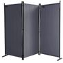 Office Partition Room Divider Wall 71" x 72" Privacy Office Divider Brown Image 9