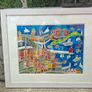 Stunning Large Original signed Painting(2004) of Dublin Bay by Irish Artist Simone Walsh Image 2