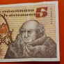 Irish 1979 "Scotus"  Five pound banknote in A/Unc condition Image 3