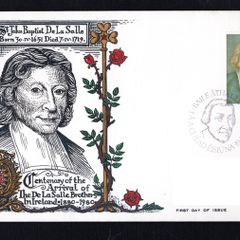 1980 Ireland Centenary of the Arrival of the DeLa Salle Brothers in Ireland Commemorative Stamp Illustrated Hibernian Addressed First Day Cover (FDC)