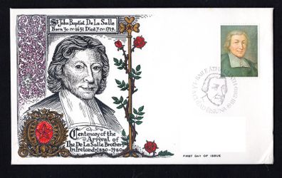 1980 Ireland Centenary of the Arrival of the DeLa Salle Brothers in Ireland Commemorative Stamp Illustrated Hibernian Addressed First Day Cover (FDC)