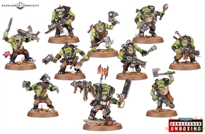 Warhammer 40k Orks mob 20 Boyz