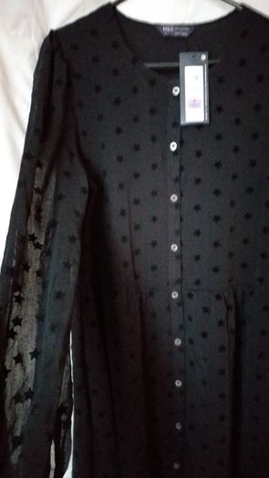 Brand New Long Black Dress M& M -size 8