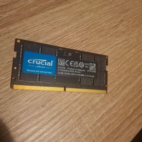 Used Crucial, DDR5, 32GB, Laptop RAM Memory, SO DIMM