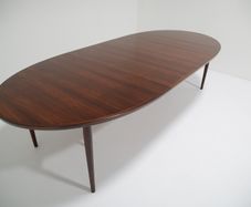 Vintage Rosewood Extending 10 Seater Dining Table Model 212 by Arne Vodder, 1960s