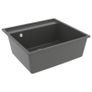 Kitchen Sink with Overflow Hole Grey Granite Image 3