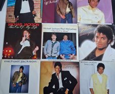 IRISH - Michael Jackson 1983 set - 9 single pack plus extra IRISH PRESS single