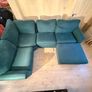 Comfy and large teal corner sofa Image 4