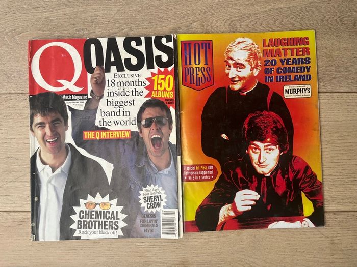 HUGE collection of Hot Press '90s magazines - collectors items, perfect condition!