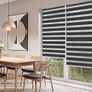 Zebra Roller Blinds 100 x 230 cm Day & Night Window Blinds, Dual-Layer Light-Filtering Fabric for Privacy and Light Control Image 4