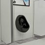 Wall Hung Urinal with Flush Valve Ceramic Black Image 3