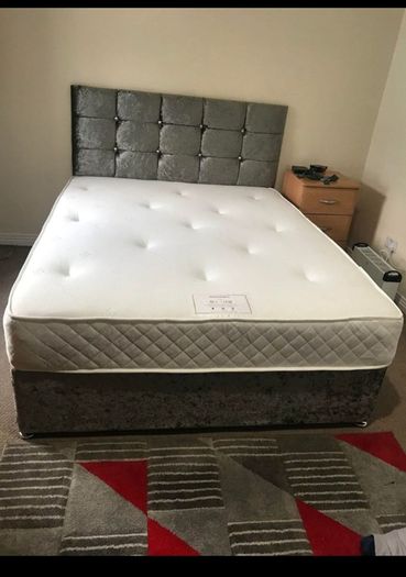 New Divan Beds Instock. All Sizes Available. All Colours Available.. Drawers Option Available. Tufted Memory Foam Mattresses Available