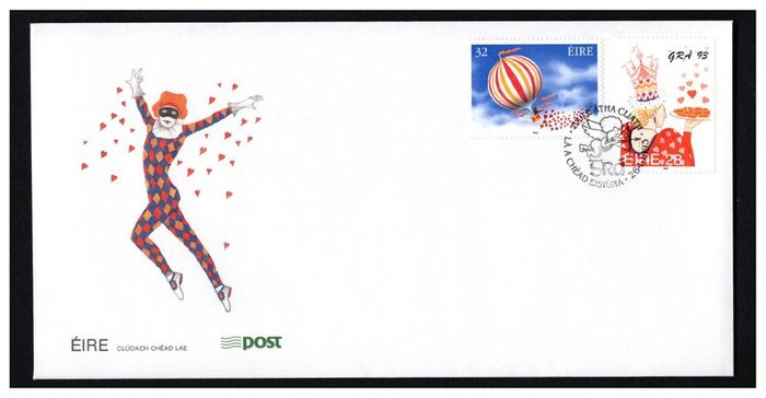 1993 Ireland Love Commemorative Stamps An Post First Day Cover (FDC)