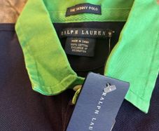 Brand New with tags Ralph Lauren Women's Skinny Polo Rugby Shirt Dual Match Polo Player Size M