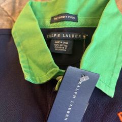 Brand New with tags Ralph Lauren Women's Skinny Polo Rugby Shirt Dual Match Polo Player Size M
