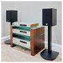 Blok STAX Premium Hi-Fi Rack Stand - White Gloss Black Glass Image 8