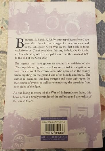 Blood On The Banner: The Republican Struggle In Clare by Padraig Og O Ruairc