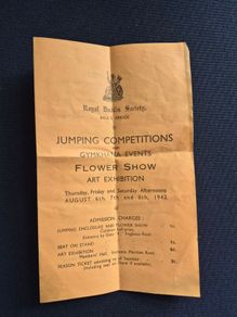 Vintage Jumping Competition Flower Show