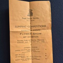 Vintage Jumping Competition Flower Show