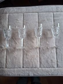4 x Vintage Waterford Crystal Sherry Glasses