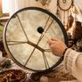 New Remo shamanic buffalo drum 16 inch 35 and mallet buffalo drum Image 5