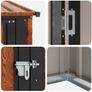 Garden Sheds Brown 153.5 x 86 x 200 cm Metal Image 3