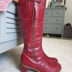 Dr Martens Rare Find Vintage Leather Boots Size Uk 7 (eu 41)