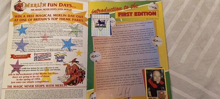 Merlin Premier League 1994 Sticker Album First Edition Fully Completed
