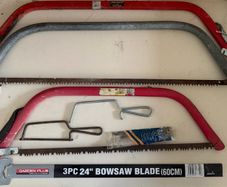 Bowsaws and Hacksaws and Spare Blades