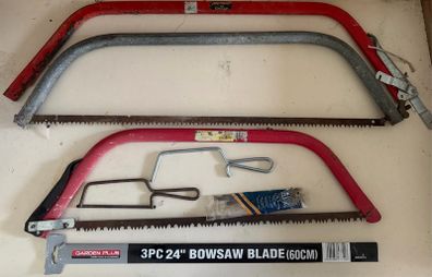 Bowsaws and Hacksaws and Spare Blades