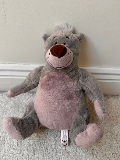 Disney Jungle Book Baloo Plush Soft Bear approx. 24 cm. Used please see photos