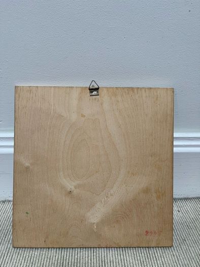 vintage SIO wooden learning clock from the 1970s.