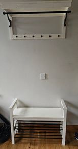 Bench- shoe rack amd hat-jqckets rack
