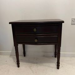 Beautiful Dark Wood Bedside Table / Nightstand